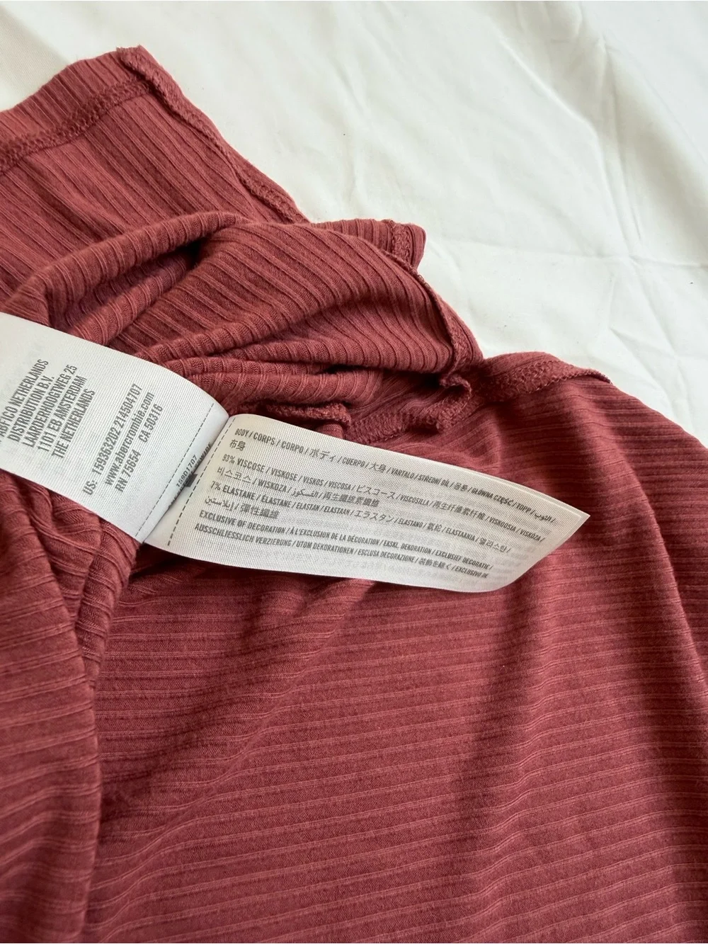 Abercrombie & Fitch Ribbed Tank Maxi Dress in Dusty Rose